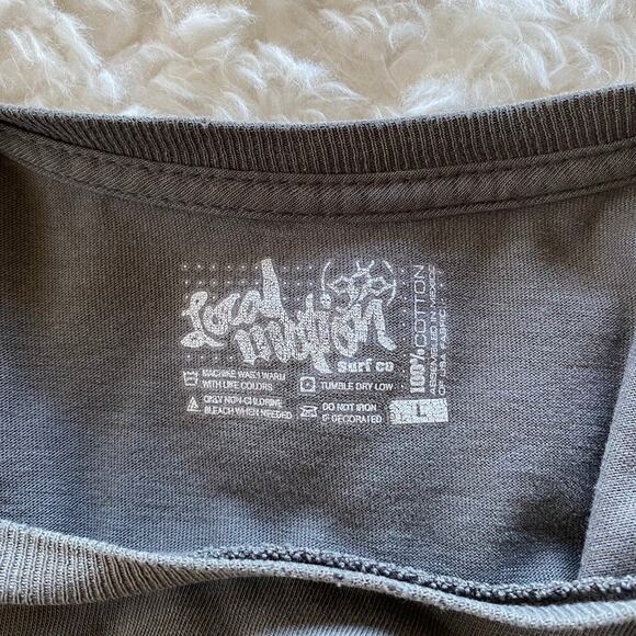 Men's Local Motion Short Sleeve T-Shirt Tagless 100% Cotton Size Large - Picture 4 of 9